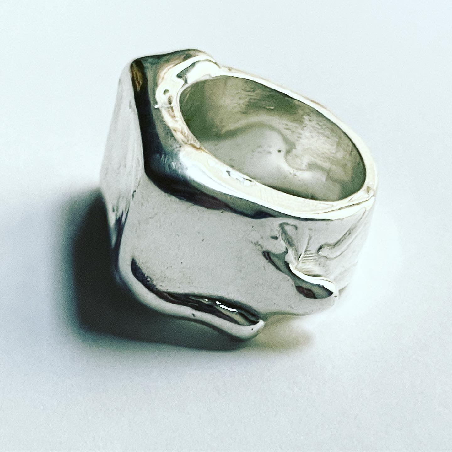 Liquid Love Ice Cube Signet Ring