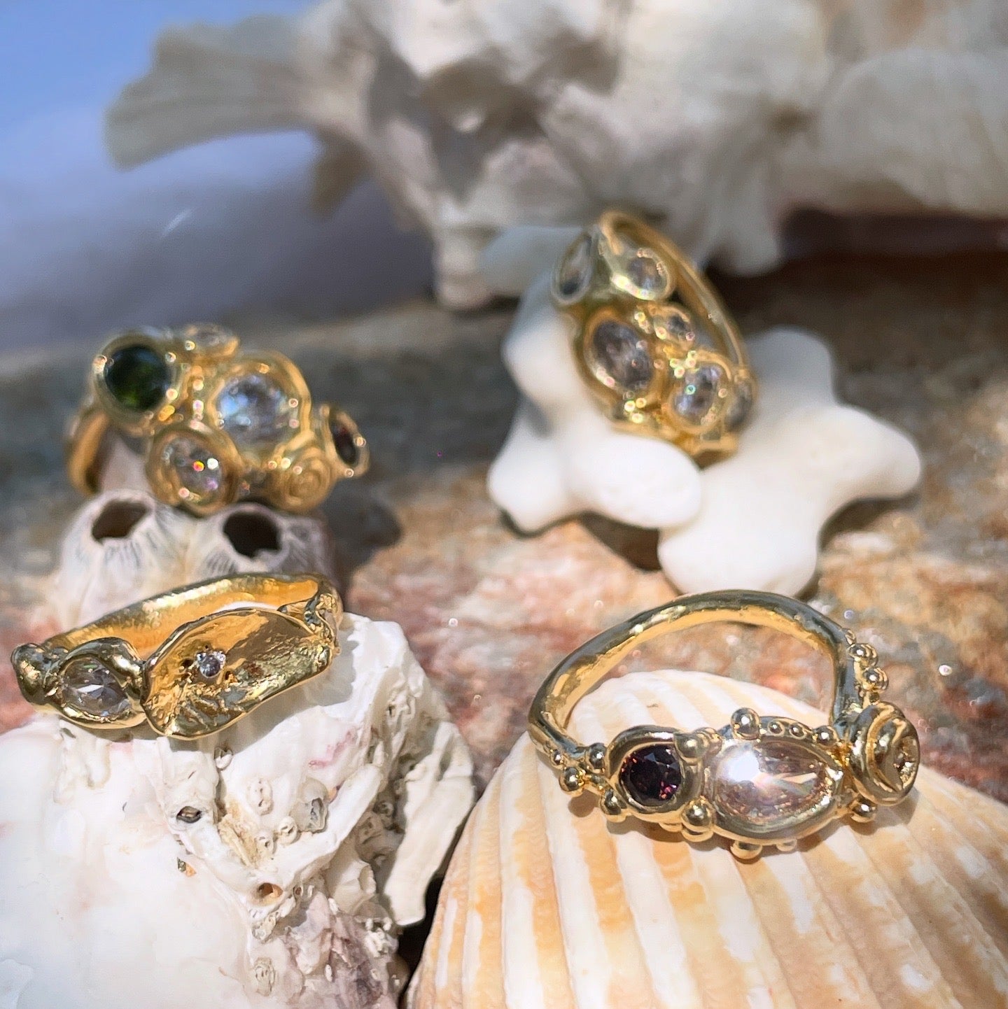 Encrusted Bubbles & Gems Band