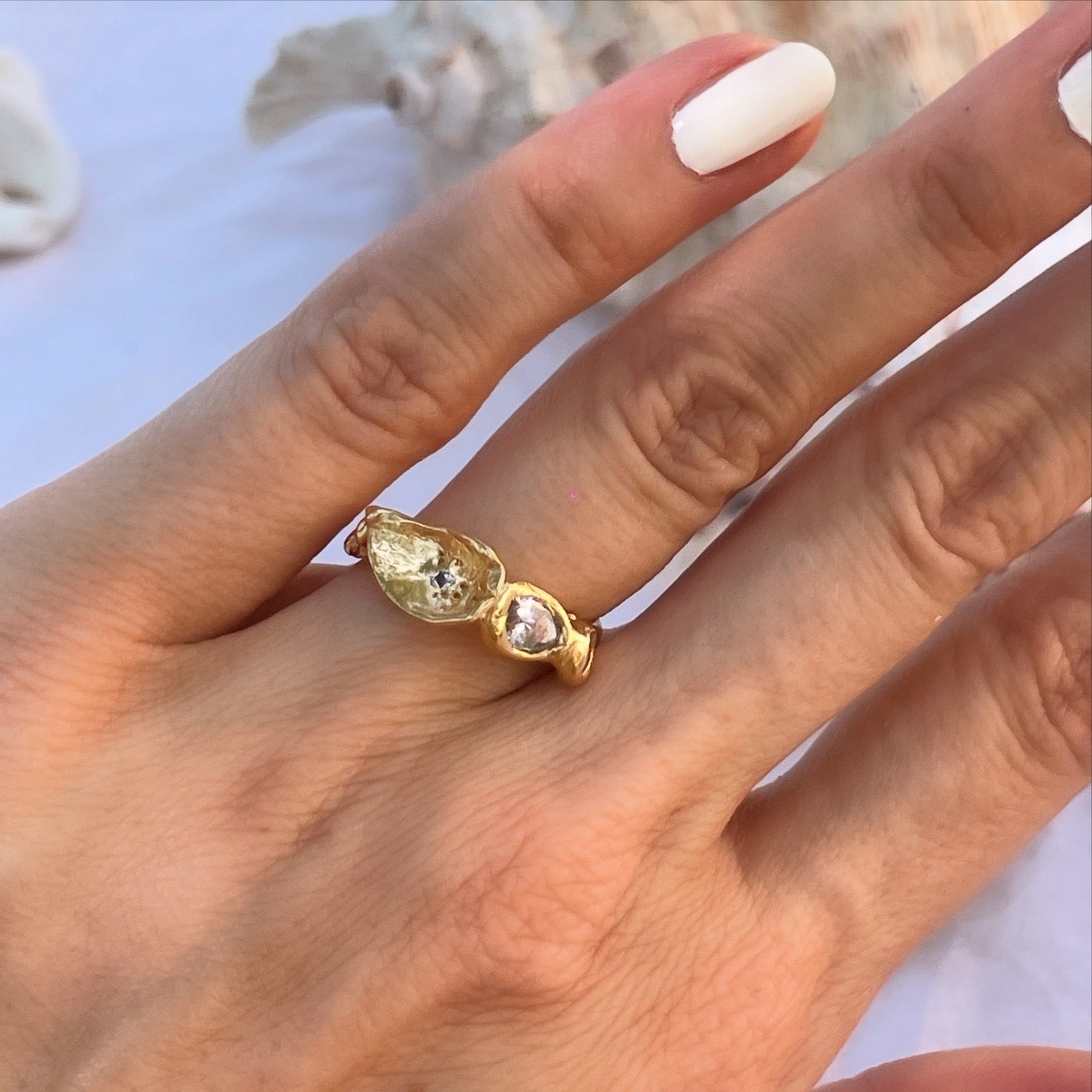 Encrusted Tiny Oyster Band