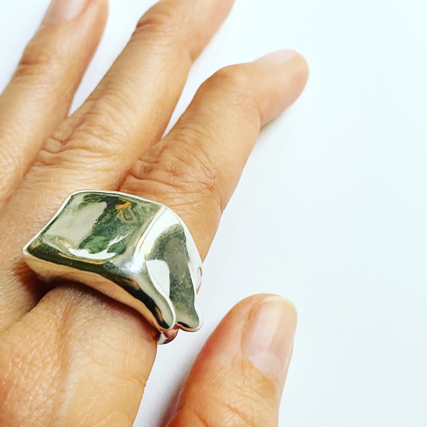 Liquid Love Ice Cube Signet Ring