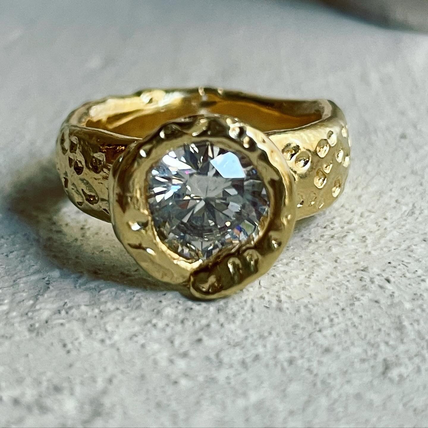 Bright Sirius on Beach solitaire ring