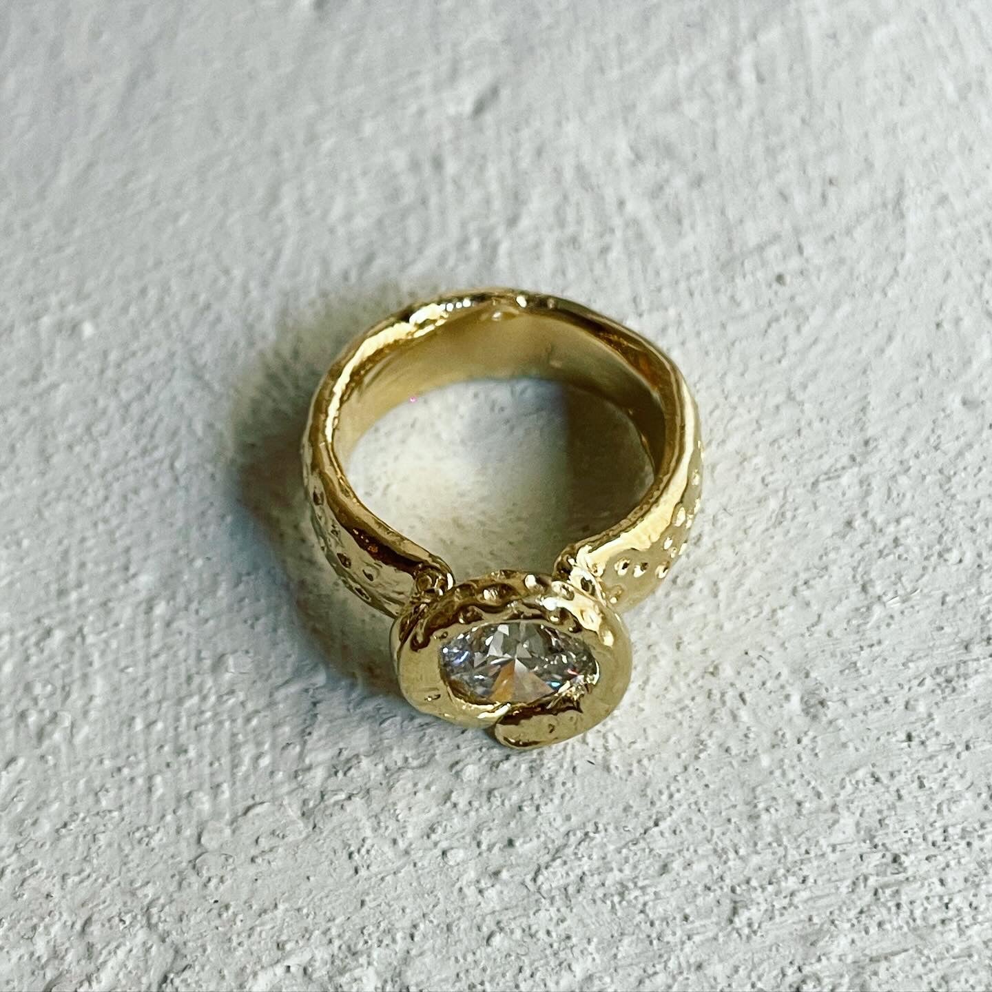 Bright Sirius on Beach solitaire ring