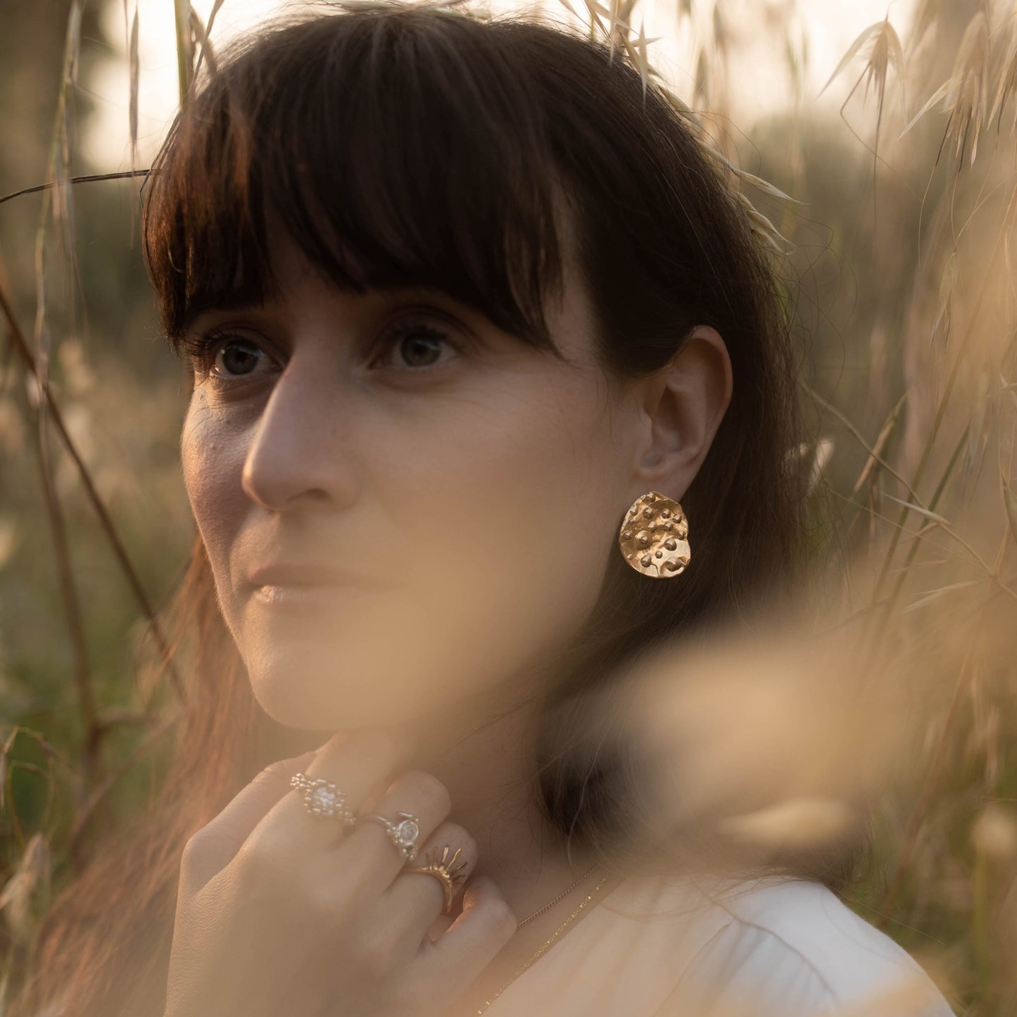 Raindrops on leaves Earrings