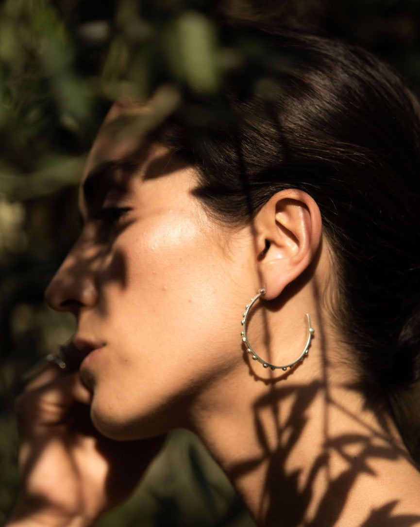 Big Raindrop Hoops