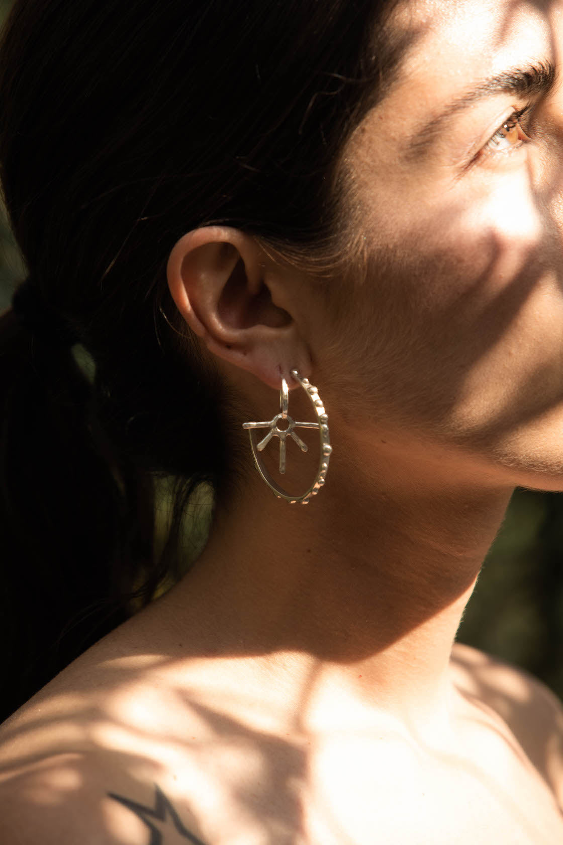 Big Raindrop Hoops