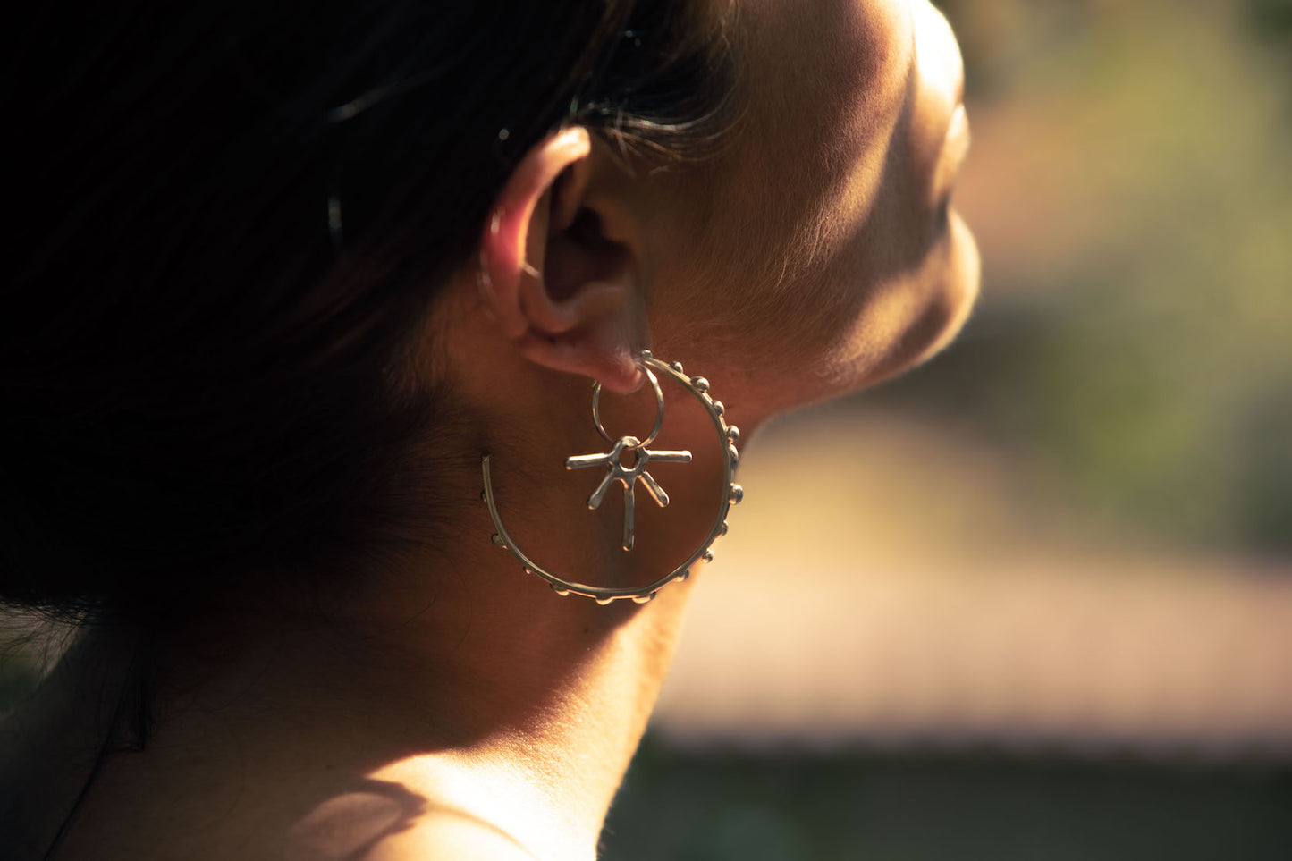 Big Raindrop Hoops