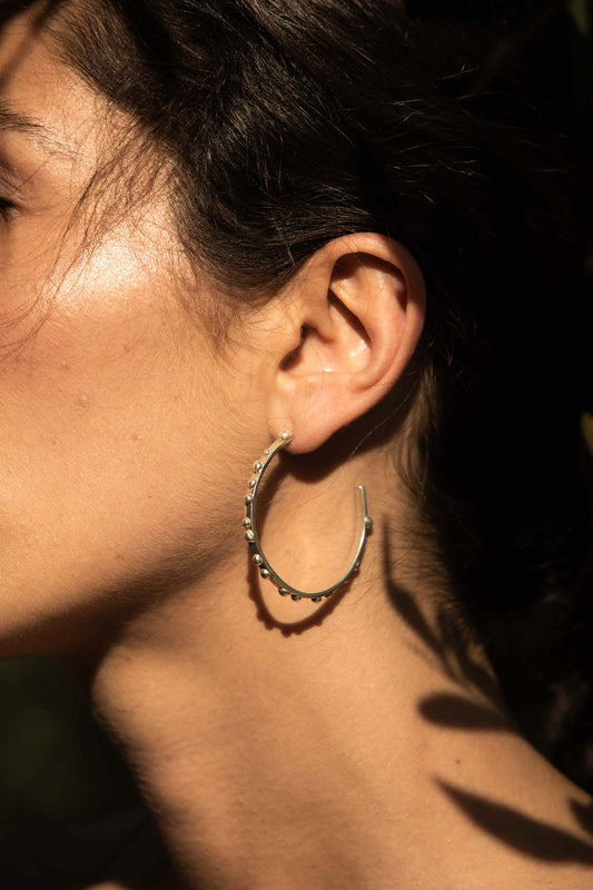 Big Raindrop Hoops