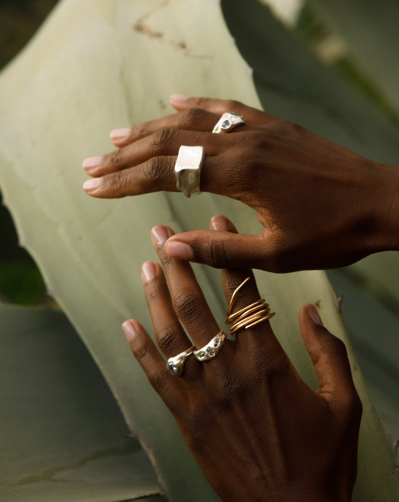 Liquid Love Ice Cube Signet Ring