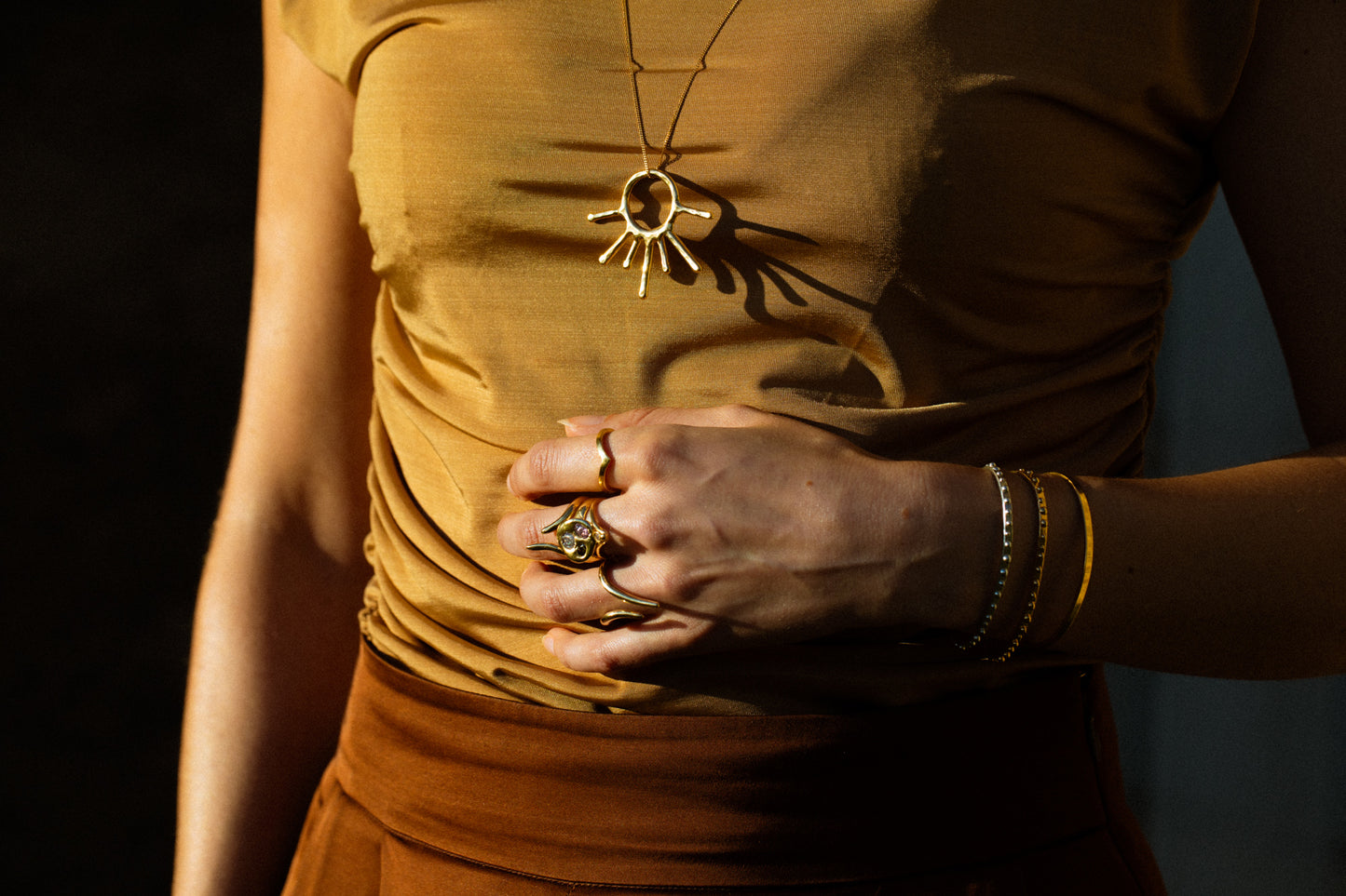 Solstice Big Pendant Necklace