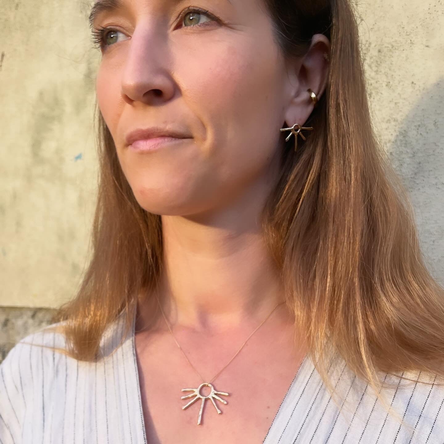 Sunset and Sunrise Stud Earrings