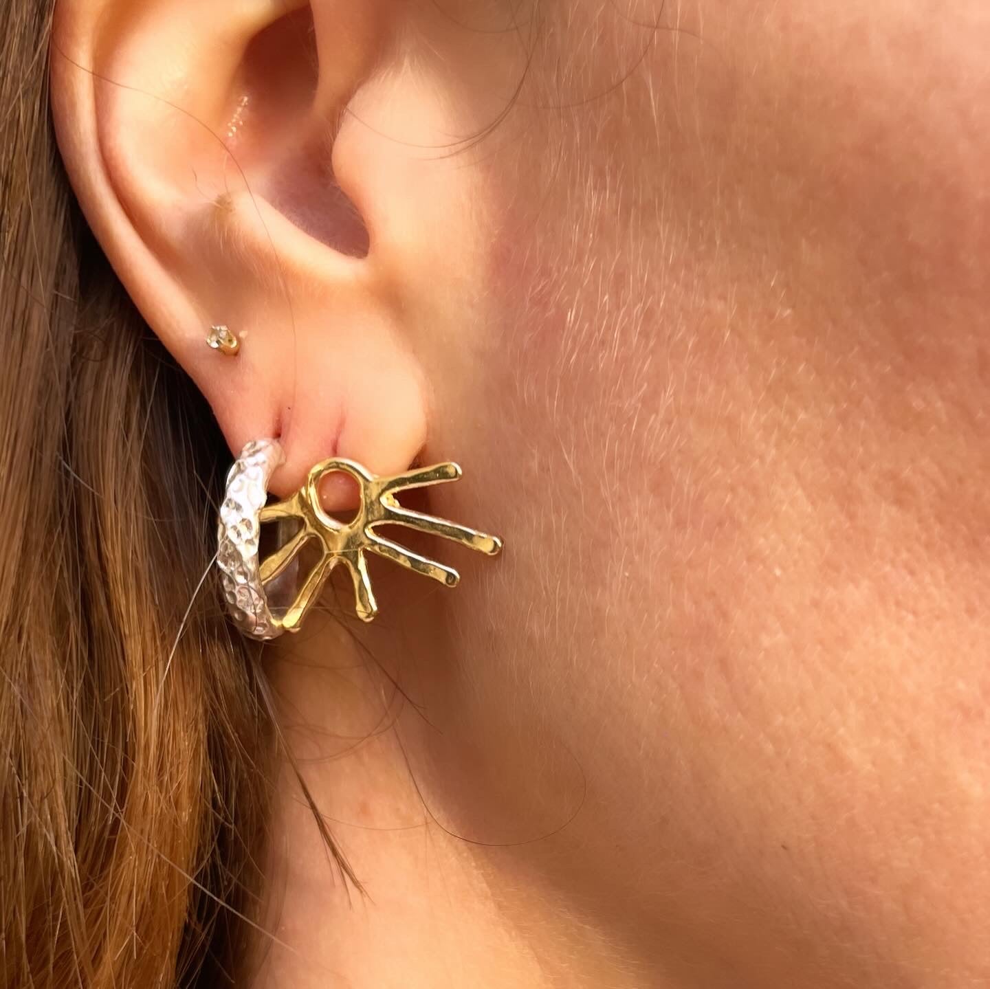 Sunset and Sunrise Stud Earrings