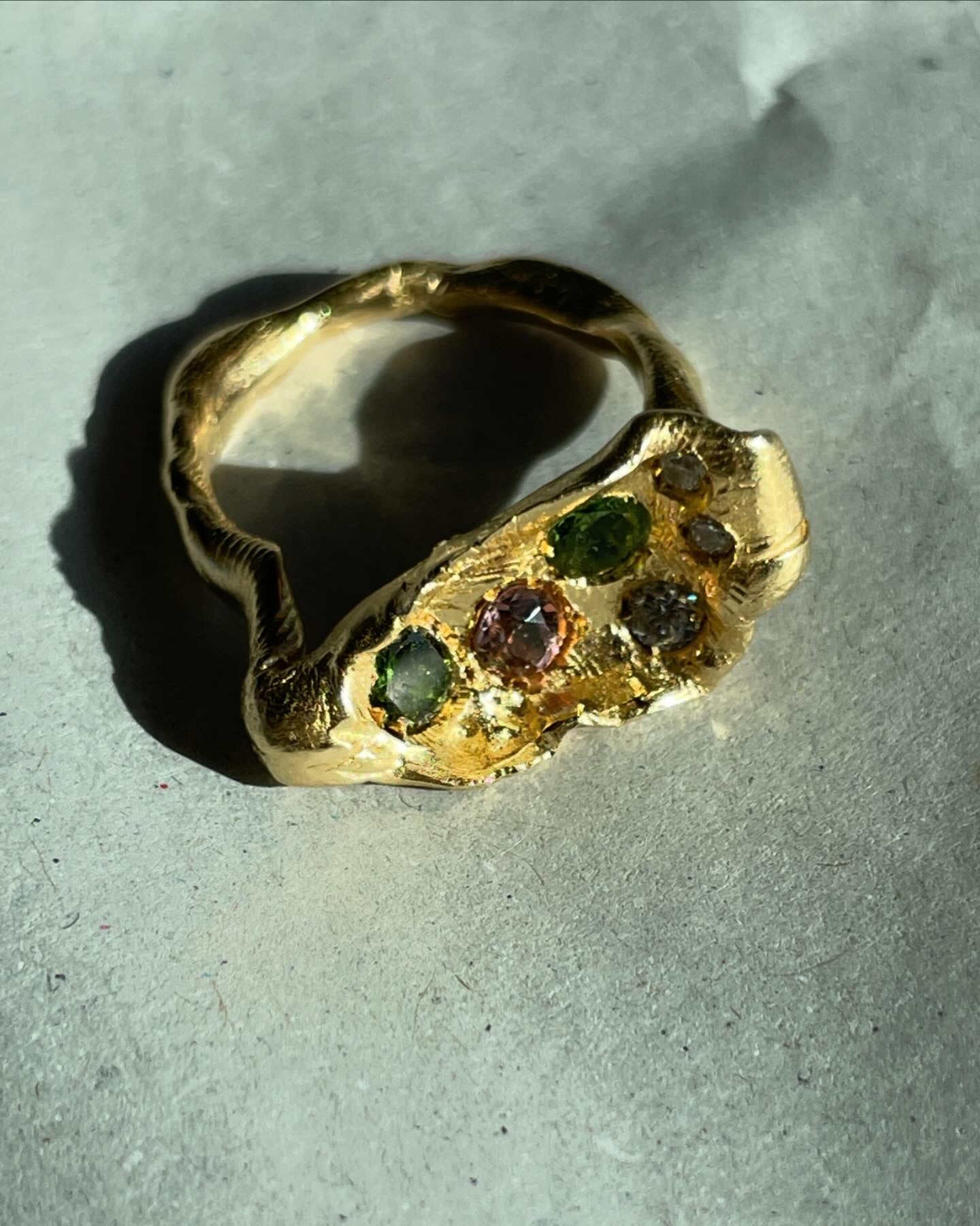 The Oyster Tourmaline Ring