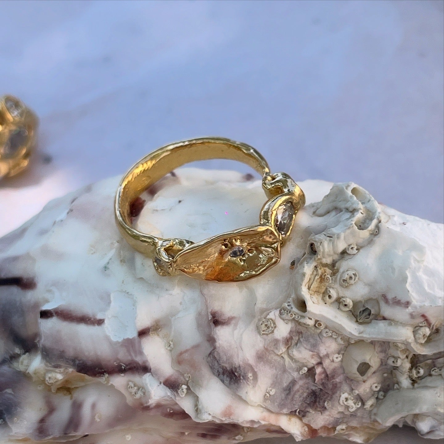 Encrusted Tiny Oyster Band