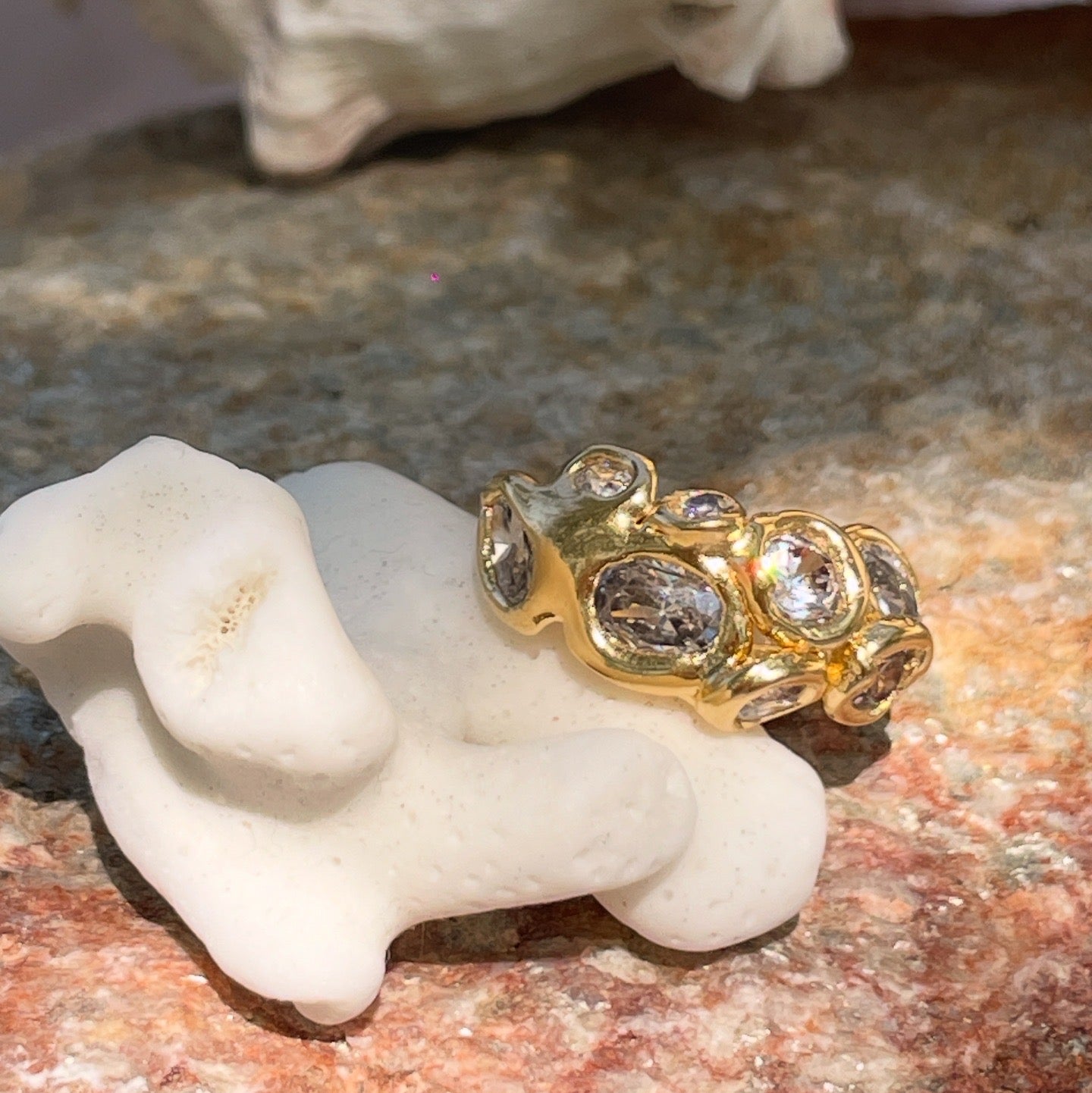 Encrusted Barnacles Cluster Ring