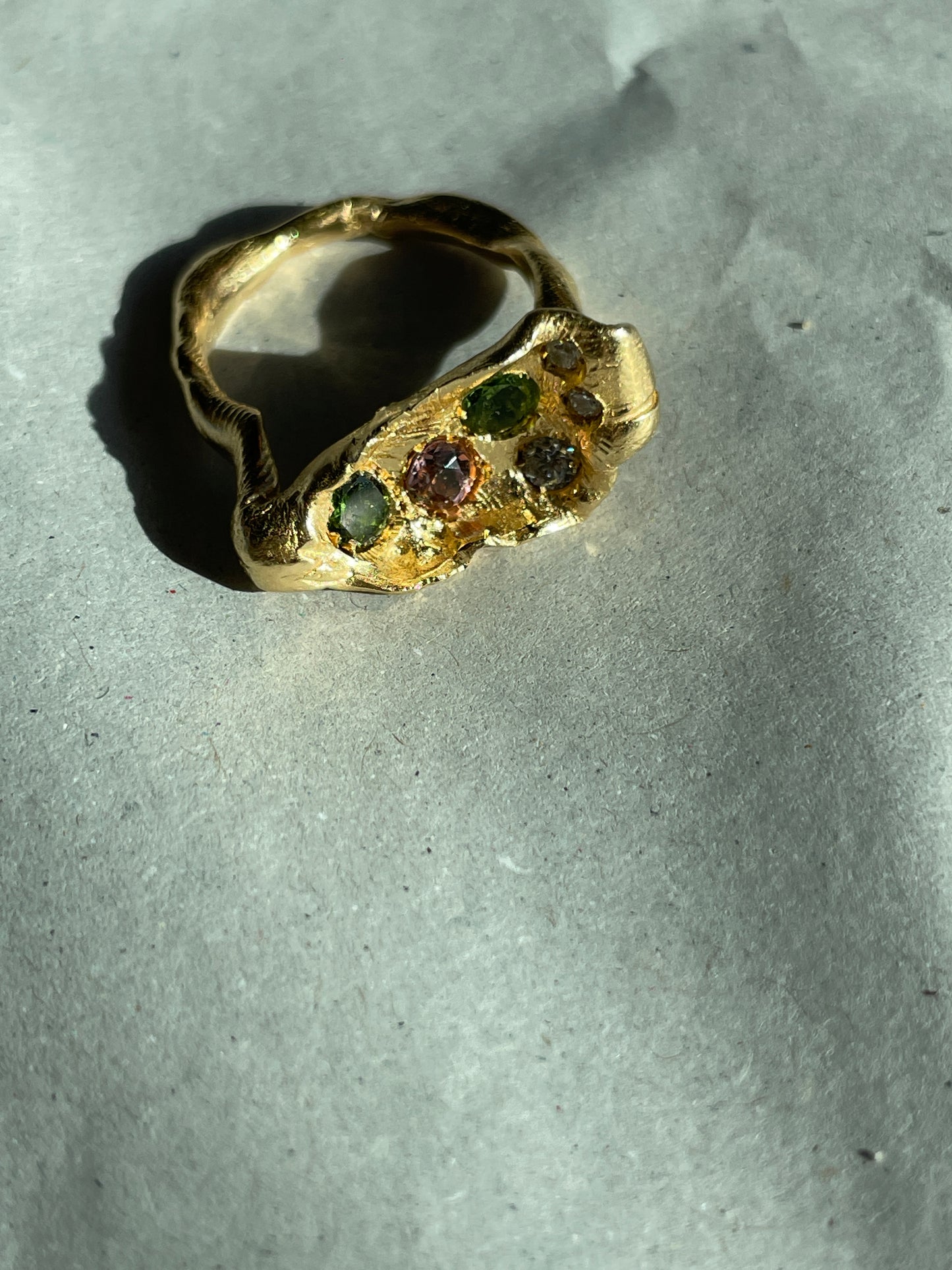 The Oyster Tourmaline Ring