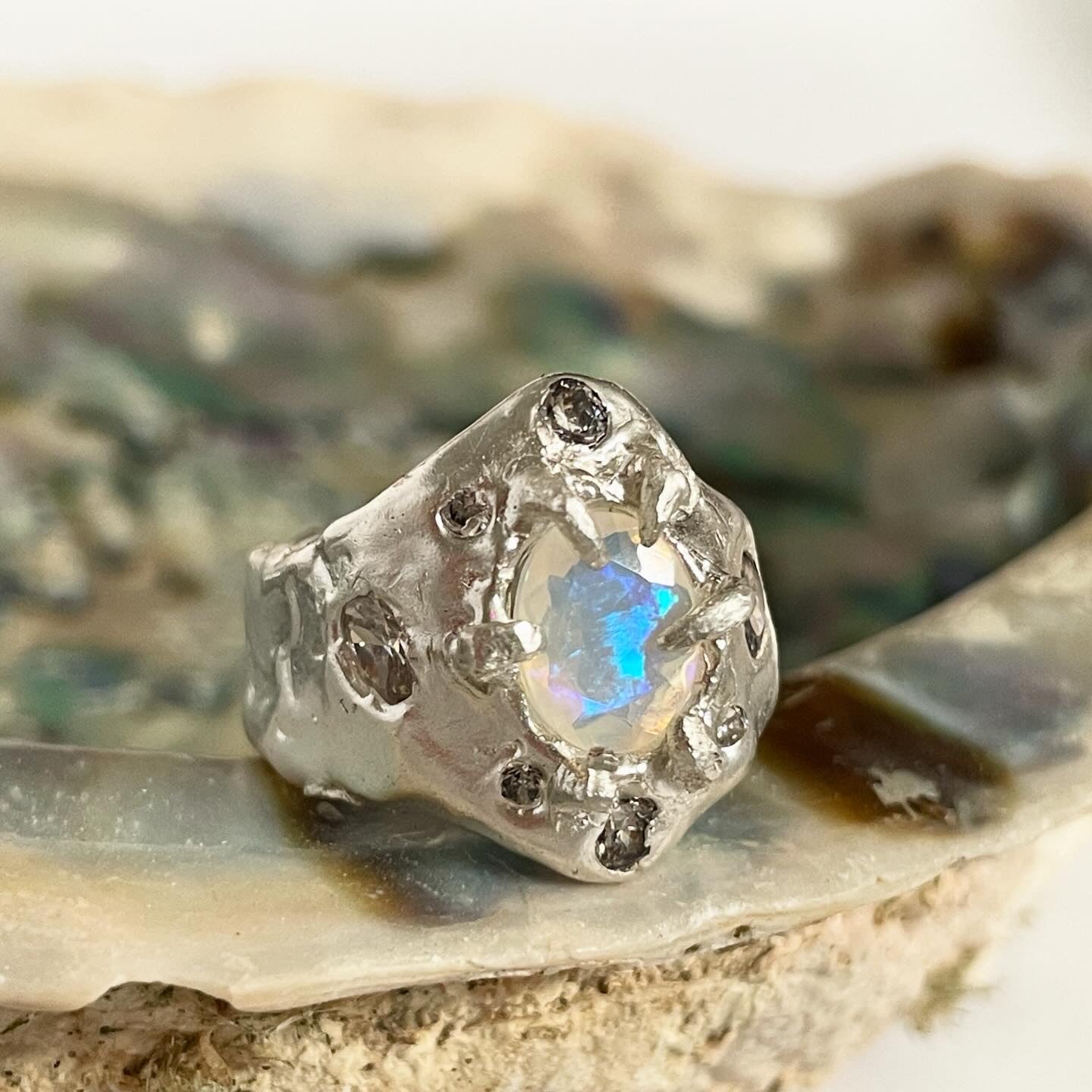 Deep Sea Creature Opal Statement Ring