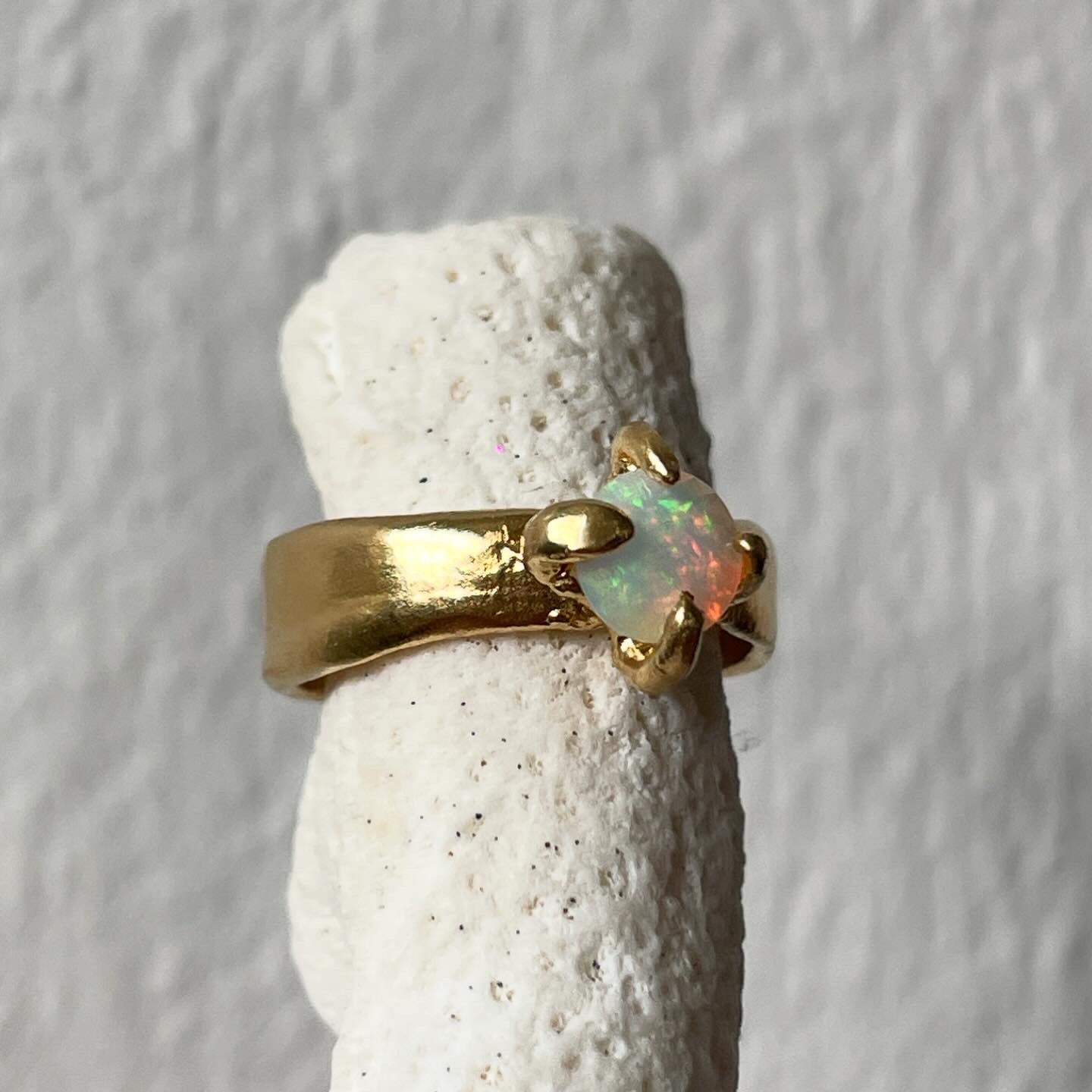 Milky Way Solitaire Opal Ring