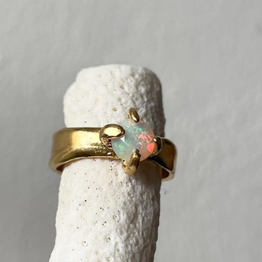 Milky Way Solitaire Opal Ring