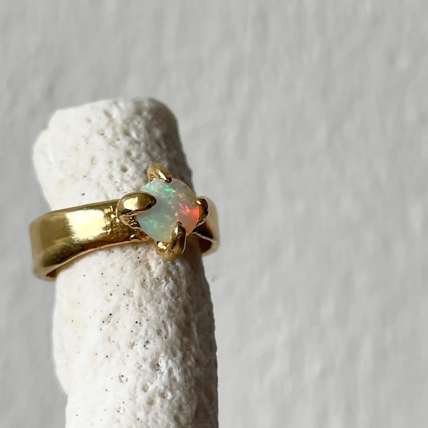 Milky Way Solitaire Opal Ring