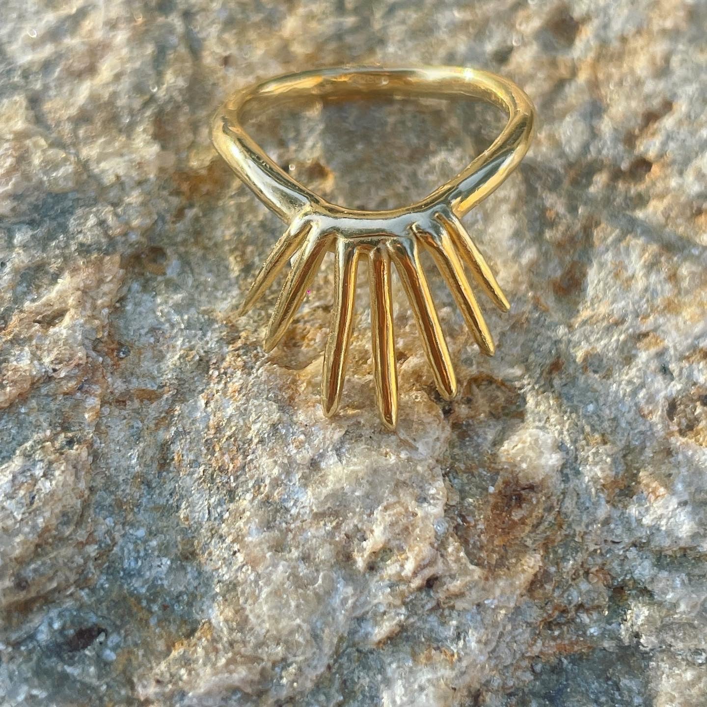 Sun Crown Stacking Ring